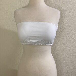White Bandeau‎ Padded Top